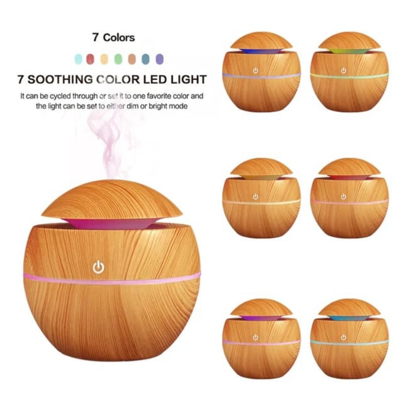 Aroma Air Humidifier Wooden Cool Mist
