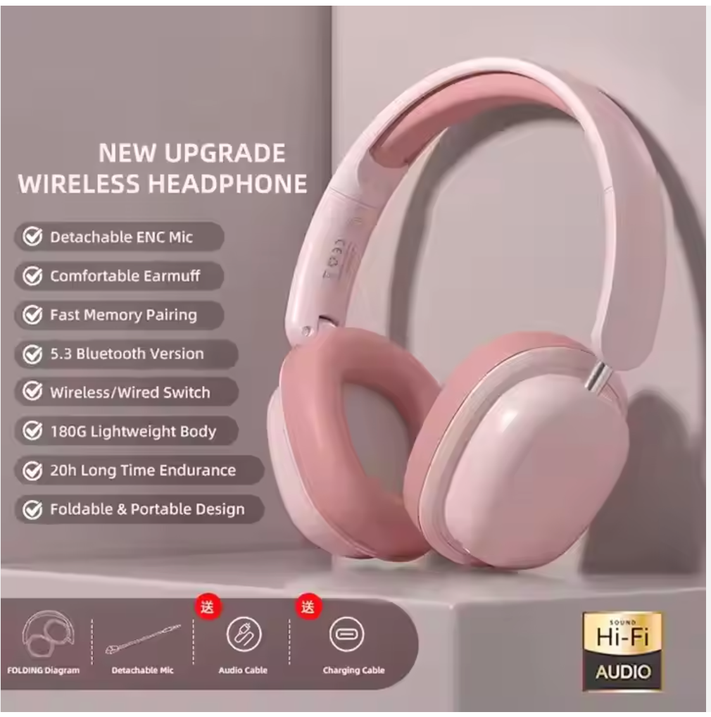B-Wireless Earphones T1 with Microphone – Gaming & High-Power Headphones