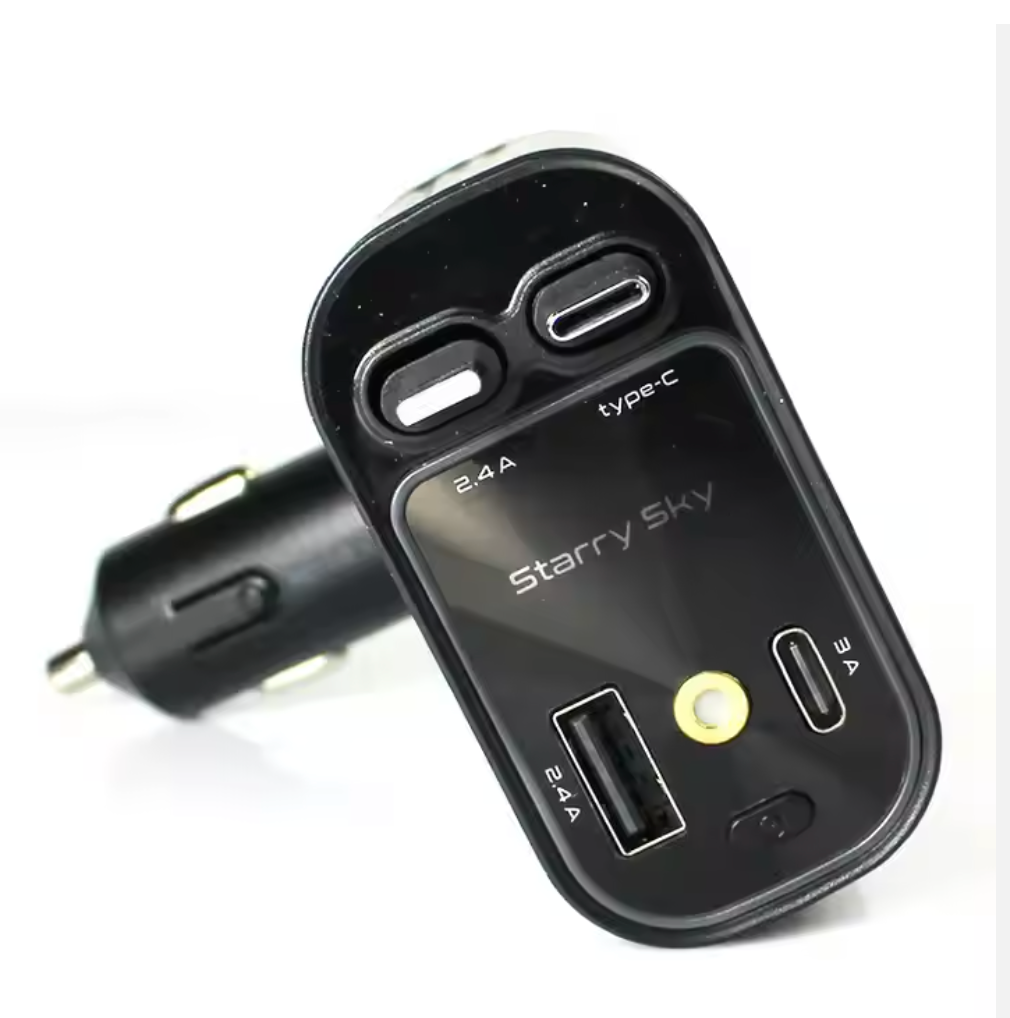 B1 Car Charger with Starlight 66W USB-C PD Mobile Charging – 4-in-1 Retractable Car Charger