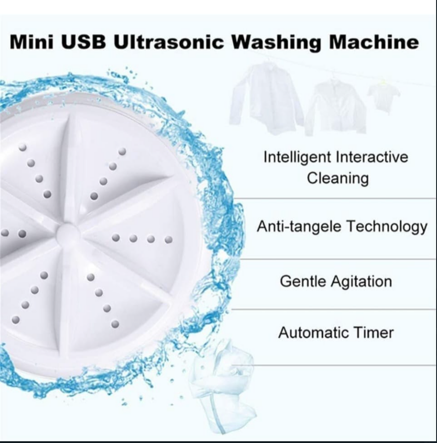 Turbine Wash While Washing Cloths