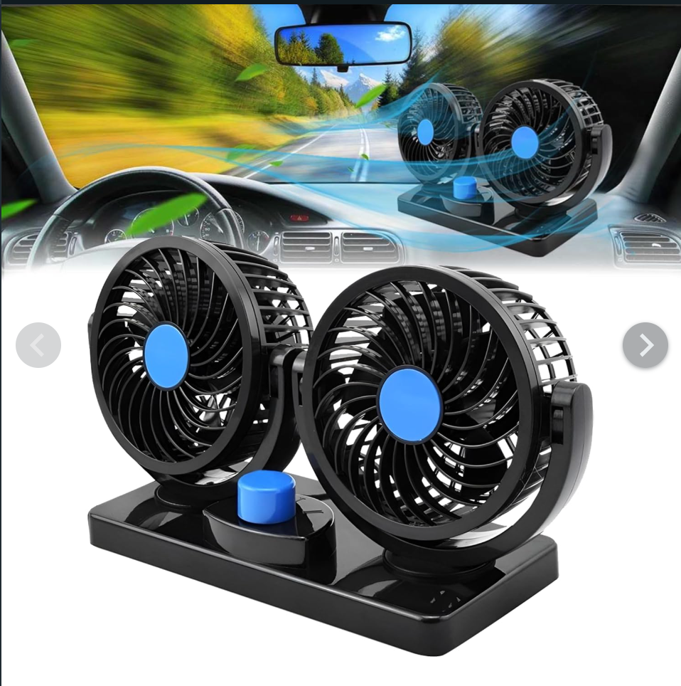 Double Head Car Fan