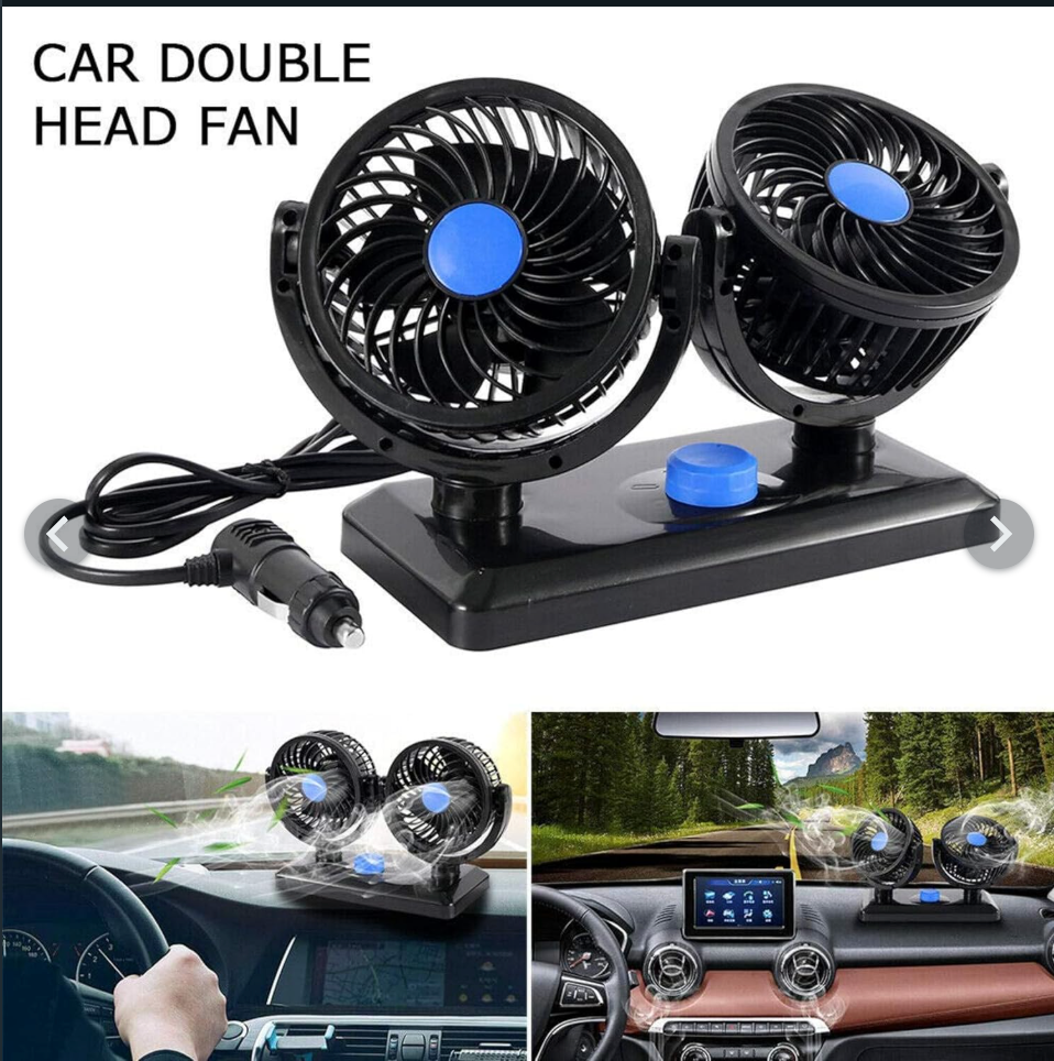 Double Head Car Fan