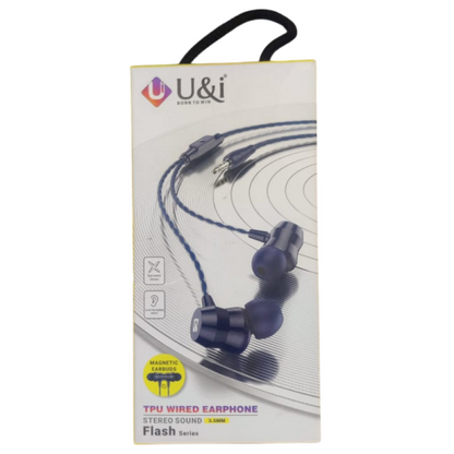 U&i Flash Series TPU Wired Earphones