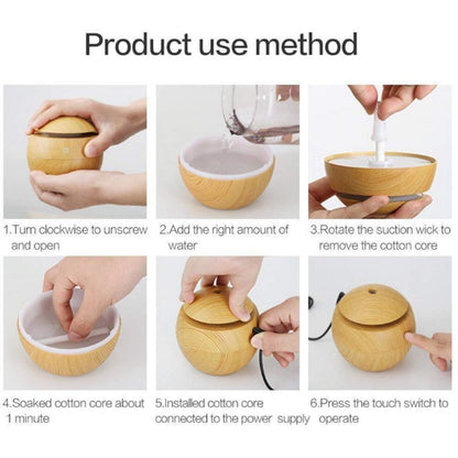 Aroma Air Humidifier Wooden Cool Mist