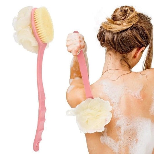 2 in 1 Loofah & Bristle Bath Brush