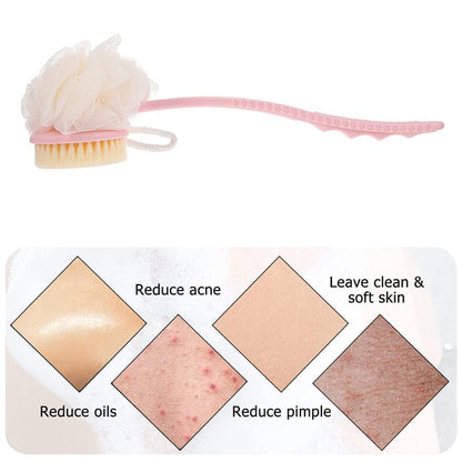2 in 1 Loofah & Bristle Bath Brush