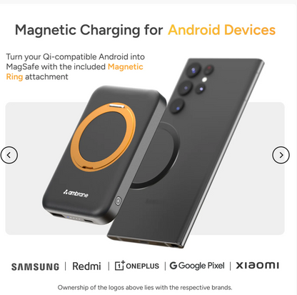 AeroSync Mount – 10000mAh MagSafe Wireless Power Bank with Mobile Stand