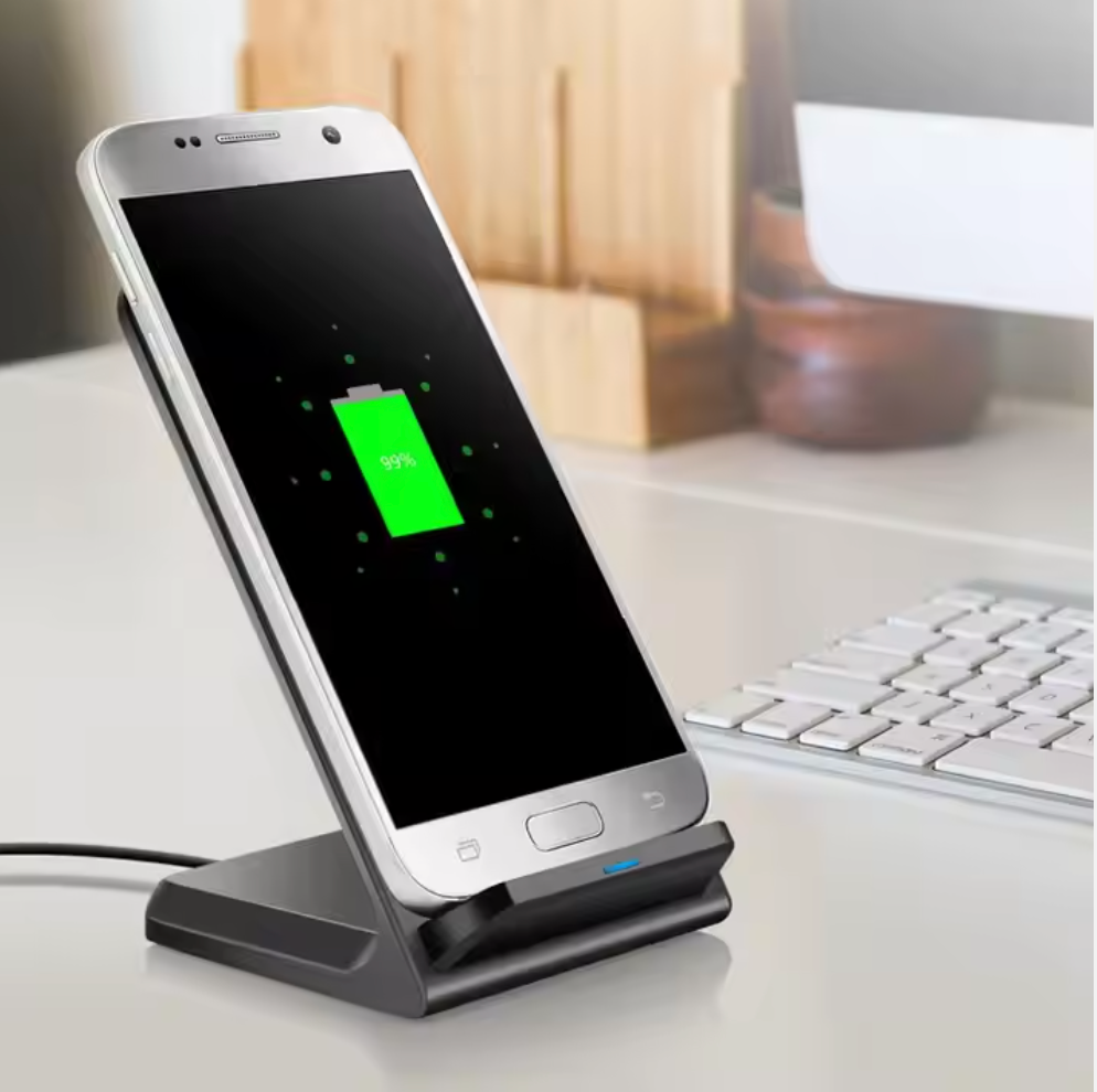 Toptai Fast Wireless Charging Stand Holder – 15W Smart Charger