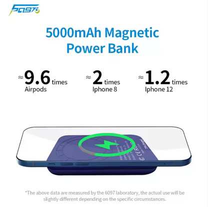 Customizable 5000mAh Magnetic Wireless Charger Power Bank