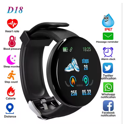 D18 Digital Sport Waterproof Smartwatch