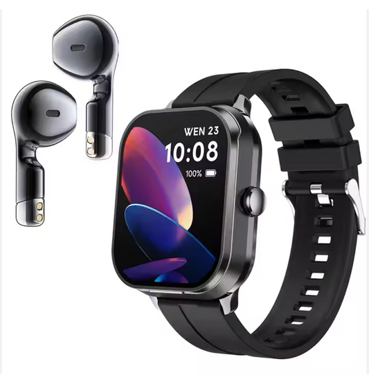 D8 Pro Smartwatch Earphone 2-in-1
