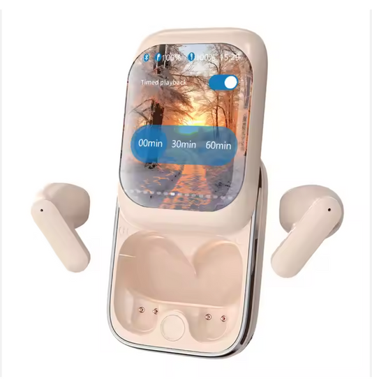 Cross-Border True Wireless Gaming Earbuds with LCD Display,