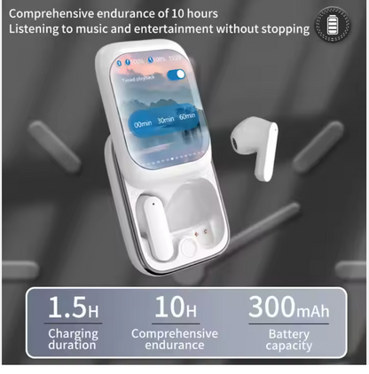 Cross-Border True Wireless Gaming Earbuds with LCD Display,