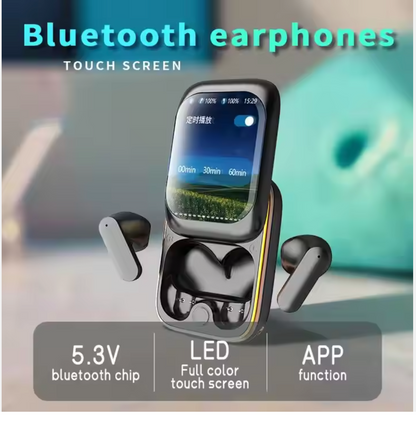 Cross-Border True Wireless Gaming Earbuds with LCD Display,