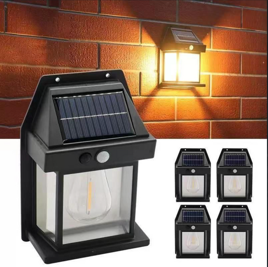Solar Wall Lights Single Bulb Outdoor