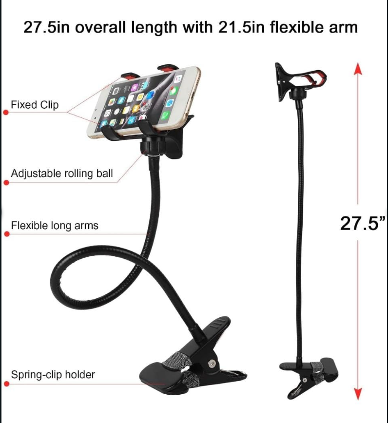 Matel Flexible Long Arm Mount Stand for Smartphones, make life much easier