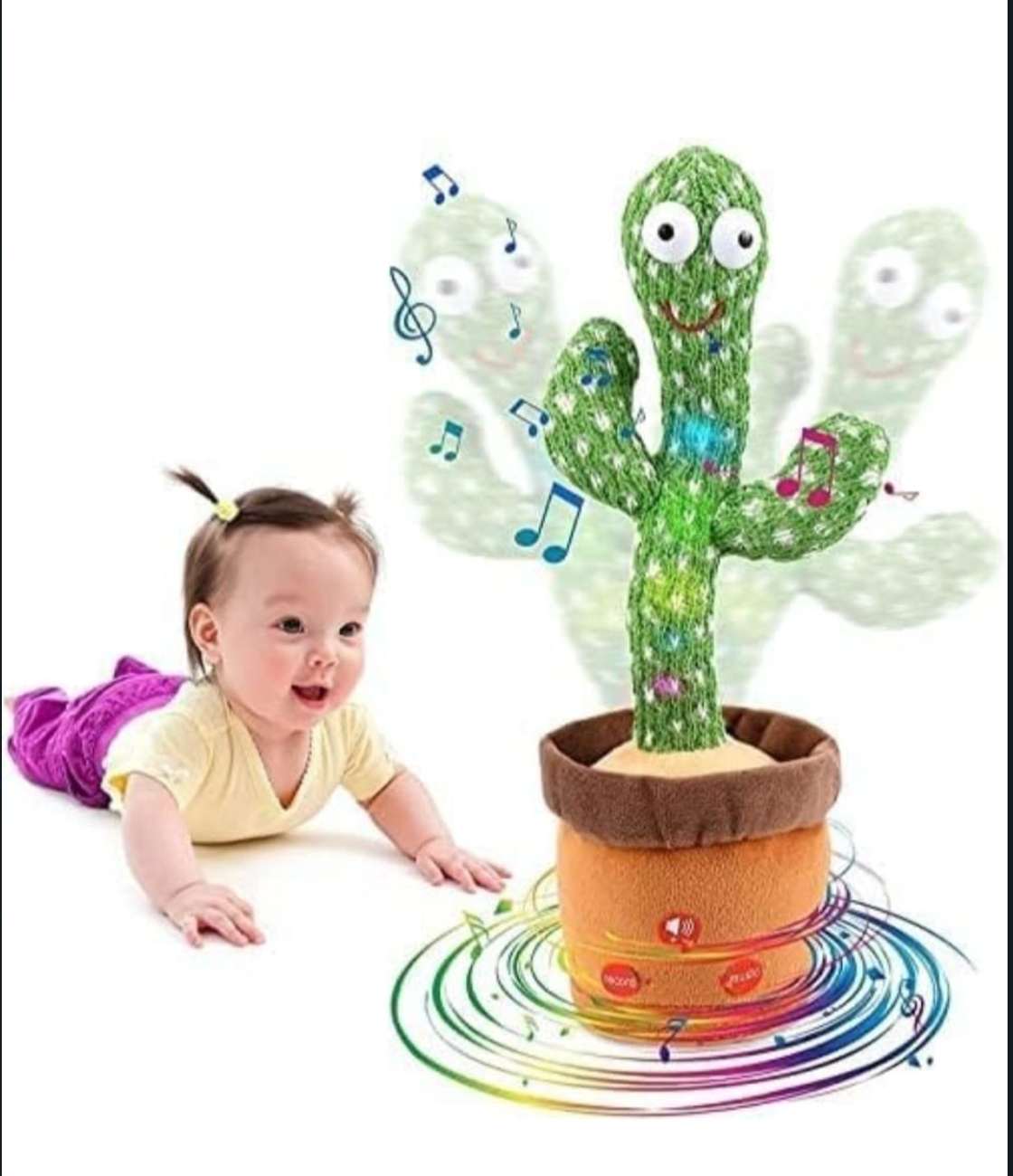 Cactus Dancing Talking Baby Toys for Kids Speaking Singing
