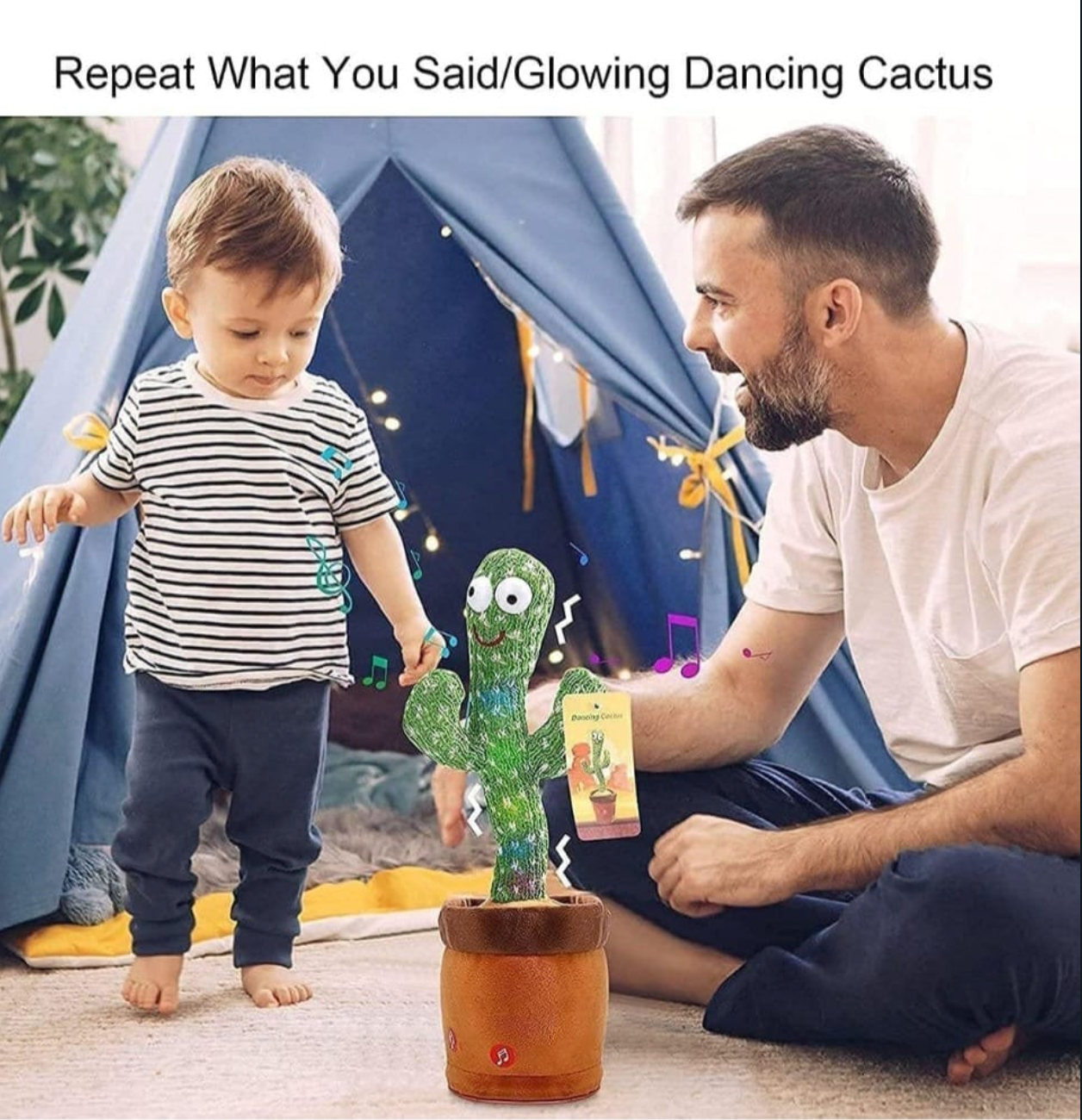 Cactus Dancing Talking Baby Toys for Kids Speaking Singing
