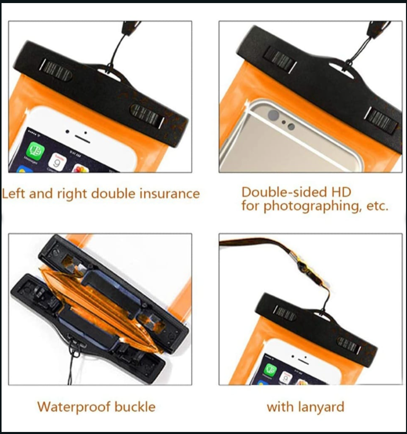 Universal Mobile Waterproof Pouch with Clip