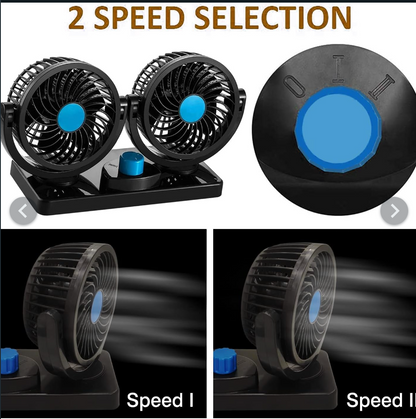 Double Head Car Fan