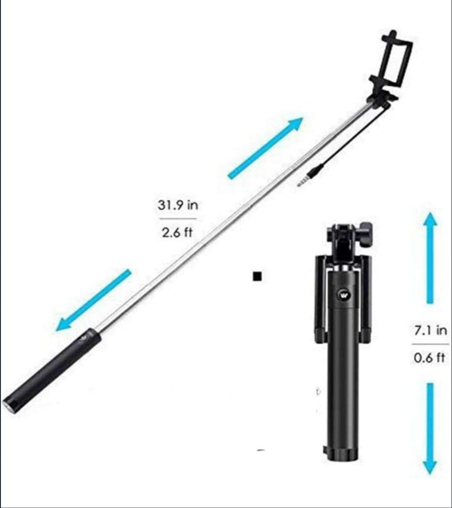 Black Selfie Stick