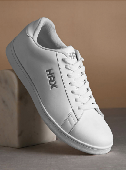 HRX by Hrithik Roshan Unisex White Lace-Up Sneakers
