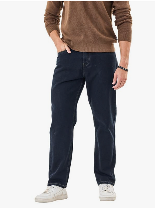 SNITCH Men’s Baggy Fit Casual Jeans