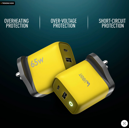 UBON CH-920 65W Dual Port Fast Wall Charger