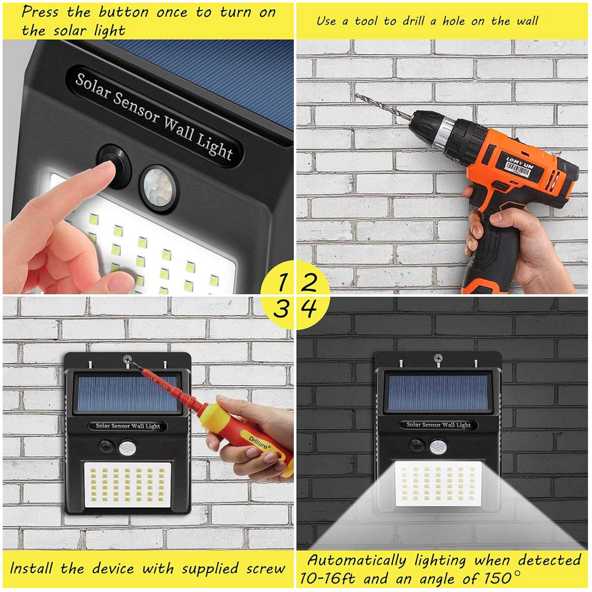 Solar Led Well Light 30 Led