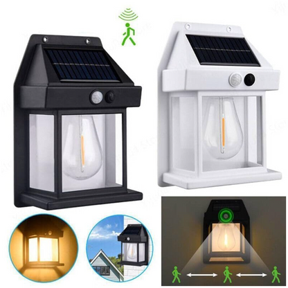 Solar Wall Lights Single Bulb Outdoor