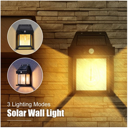 Solar Wall Lights Single Bulb Outdoor