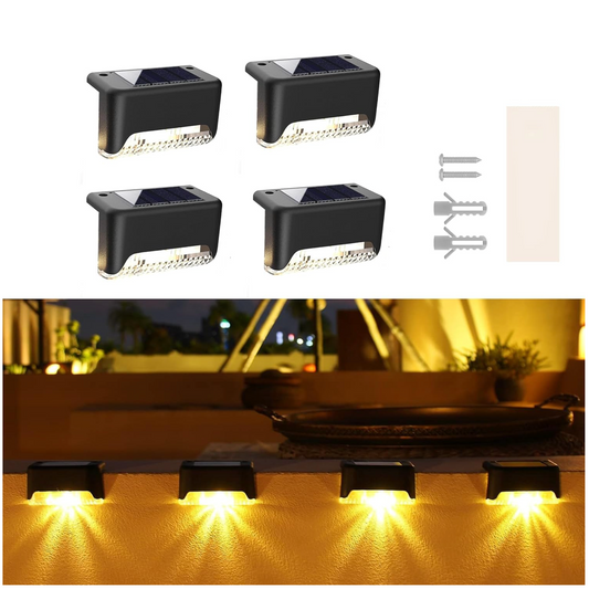 Solar Step Lights (4 Pc In A Box)