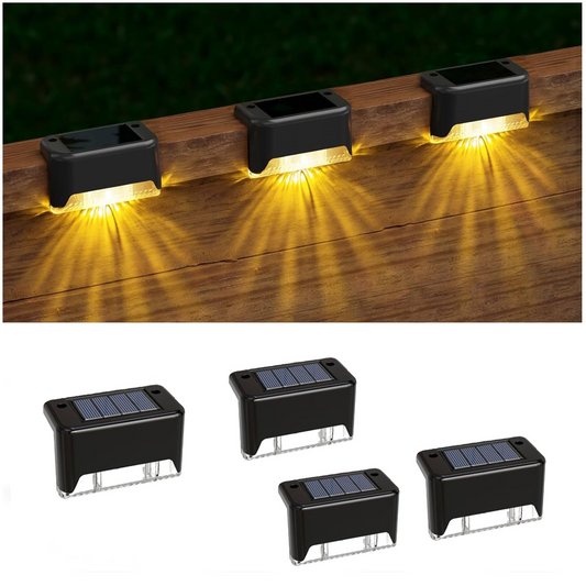 Solar Step Lights (4 Pc In A Box)