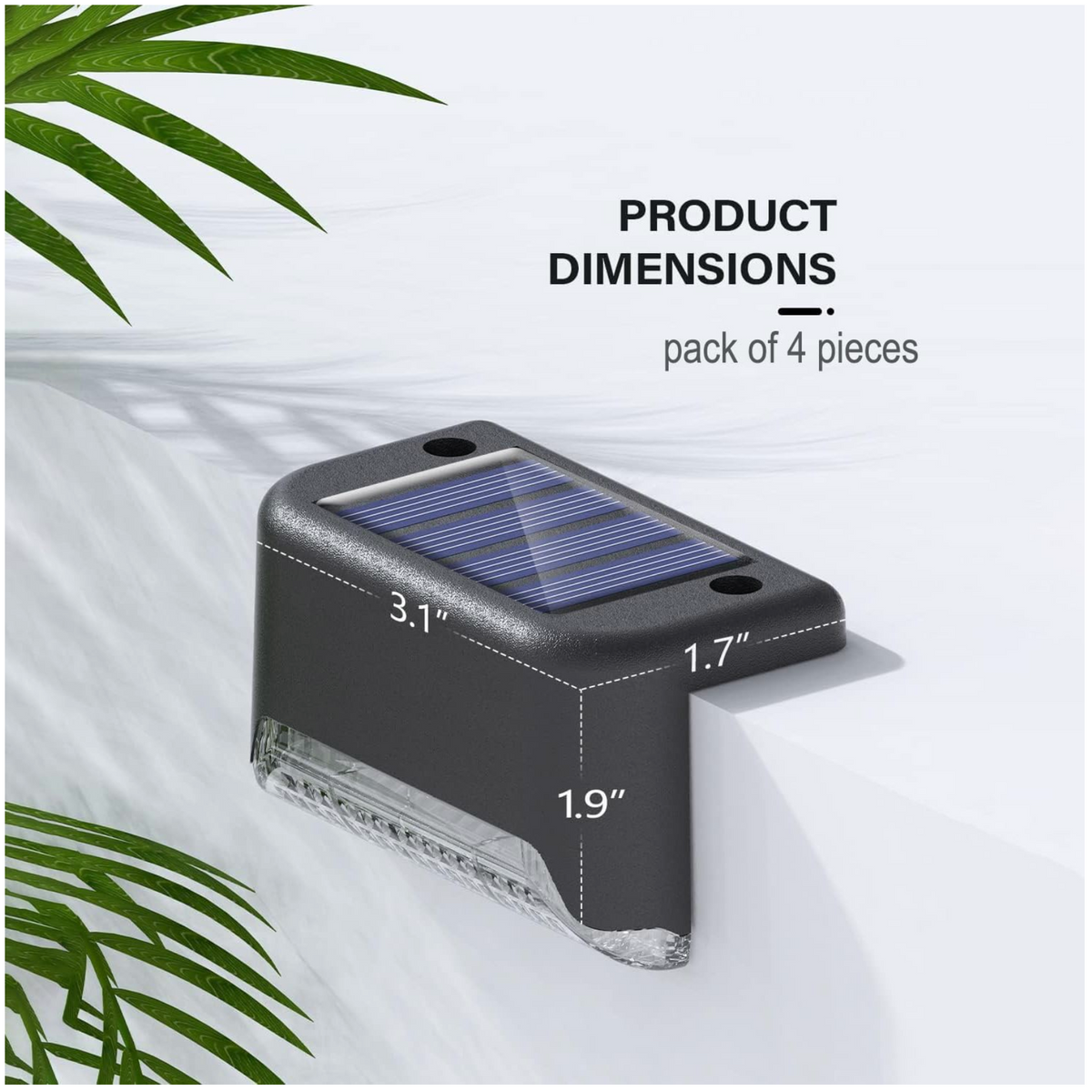 Solar Step Lights (4 Pc In A Box)