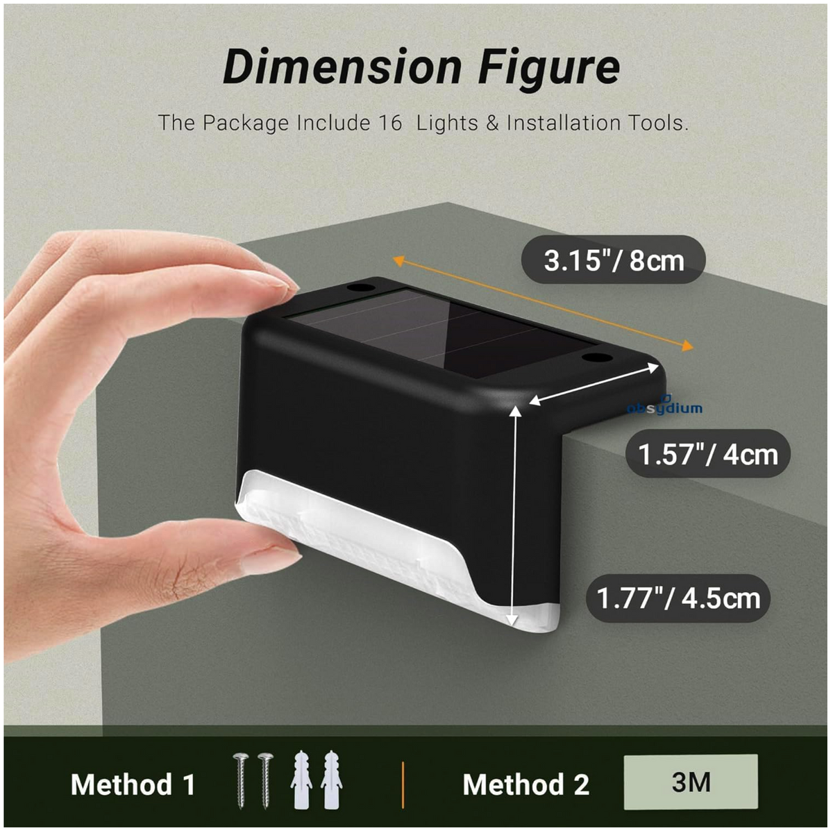 Solar Step Lights (4 Pc In A Box)