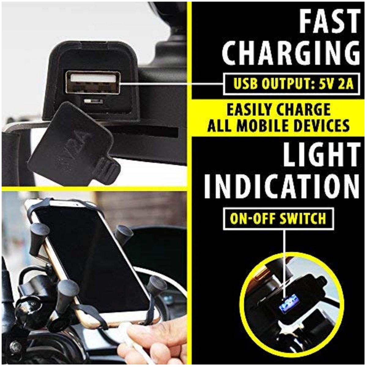 Universal Mobile Holder With Charging