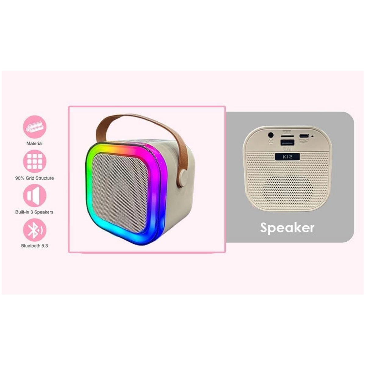 K12 Speaker Wireless Karaoke Mic