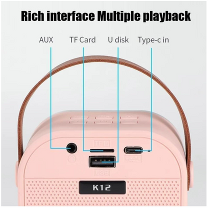 K12 Speaker Wireless Karaoke Mic