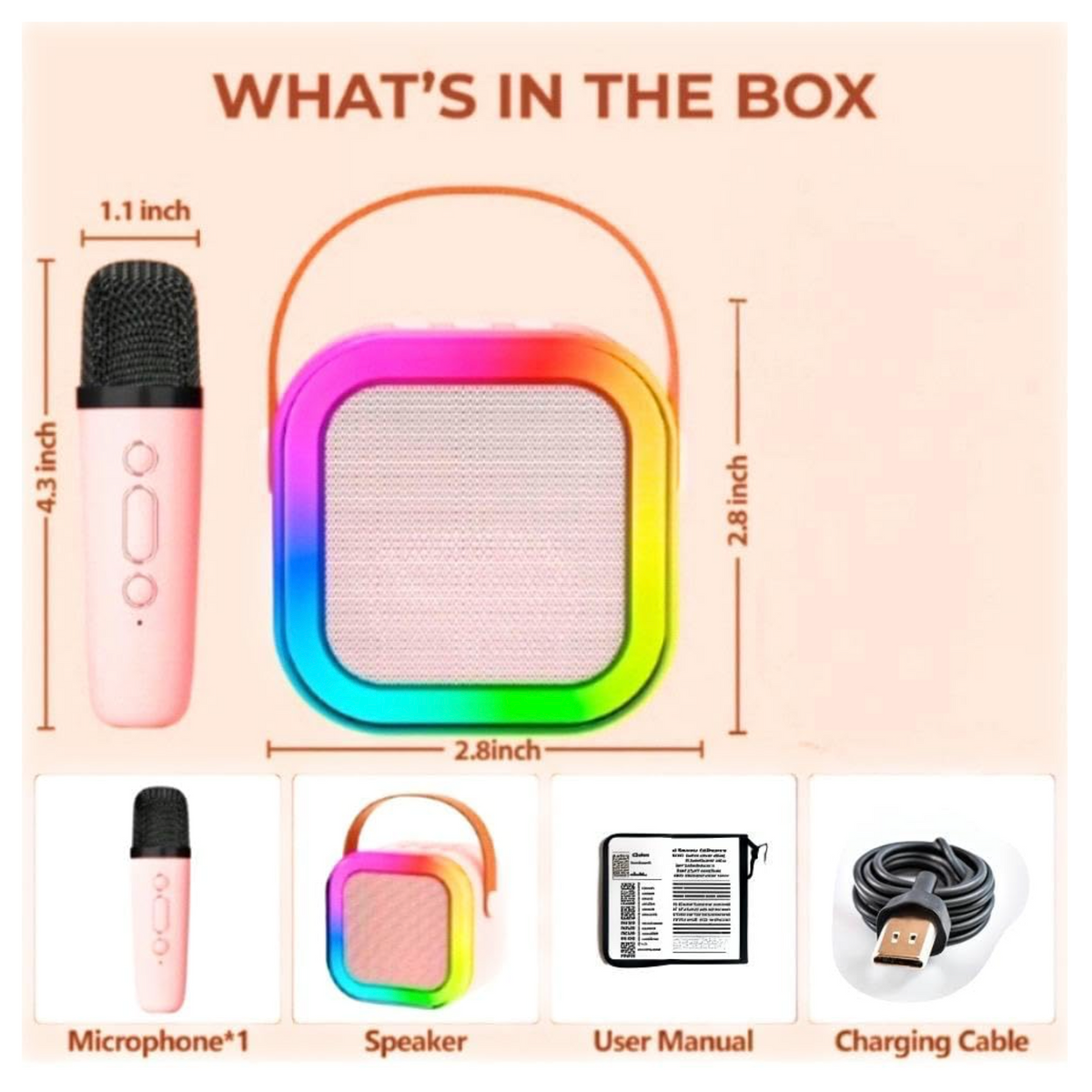 K12 Speaker Wireless Karaoke Mic