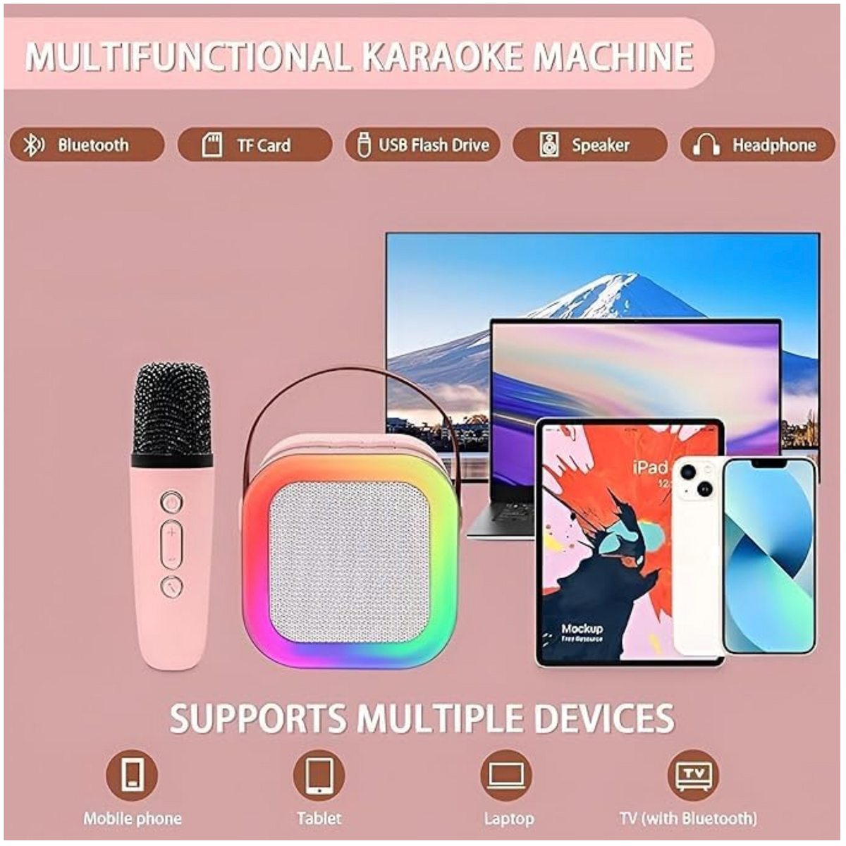 K12 Speaker Wireless Karaoke Mic