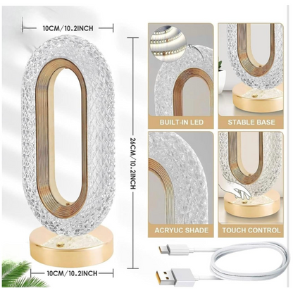 Crystal Table Lamp Touch Control M1