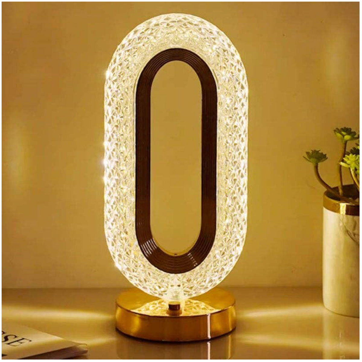 Crystal Table Lamp Touch Control M1