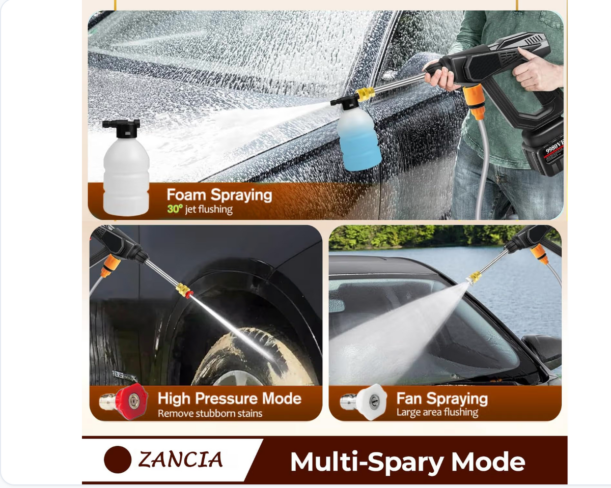 Car Washing Pump High Pressure Single Battery