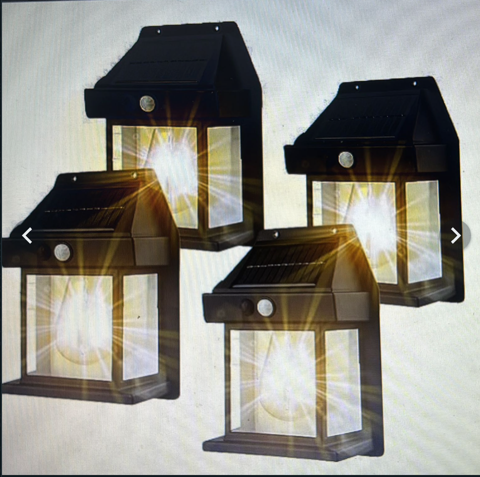Solar Wall Lights Single Bulb Outdoor