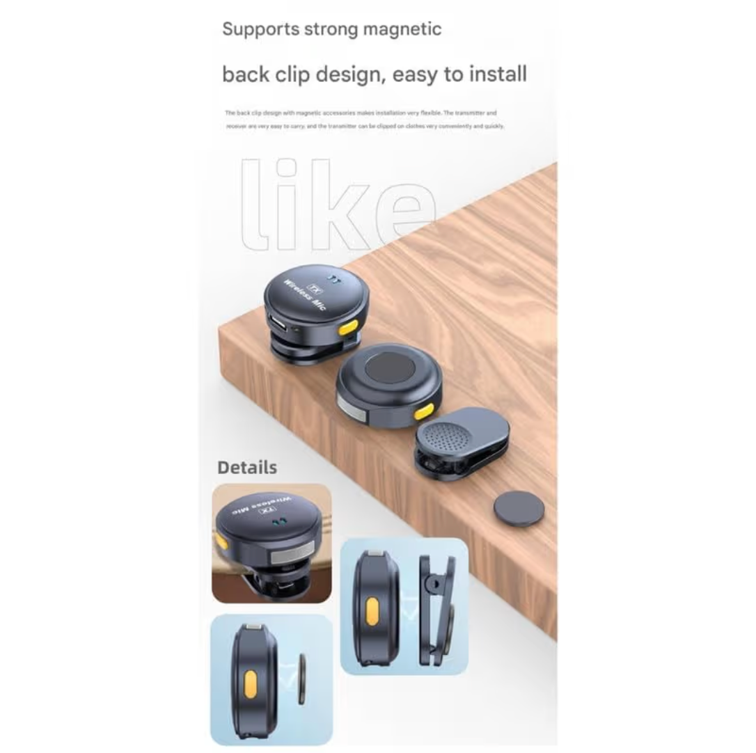 Q8 Wireless Microphone Caller Mic For Youtube